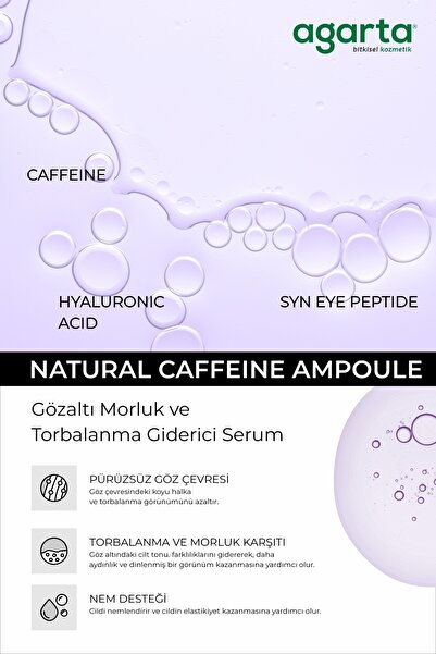 Agarta Natural Ampoule Gözaltı Morluk Ve Torbalama Giderici Serum 50 ML