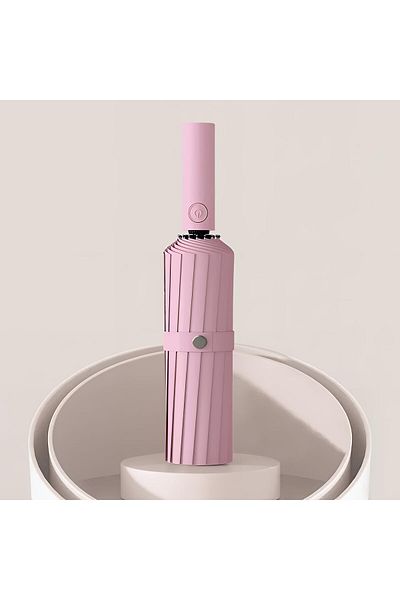 Taimi Folding Umbrella-Ultimate Protection Against Rain and Sun-Pink