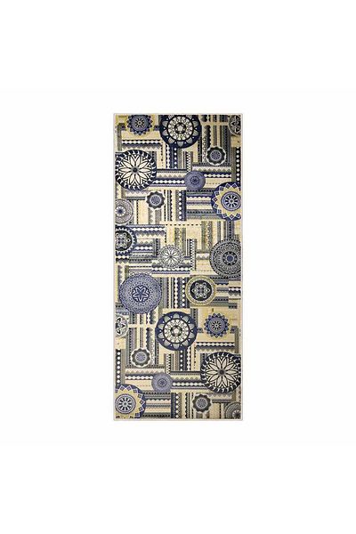 Homelux Berenice Non-Slip Kitchen Rug, Rectangular, 80X200 Cm, Geometric, Multicolor 60% Cotton
