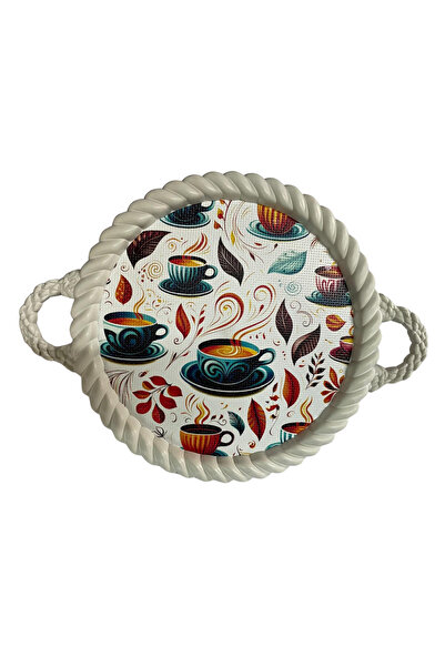 BYBKURUMSAL TvA 35 X 35 Colorful Luxury Decorative Plastic Tray - Curl Frame ...