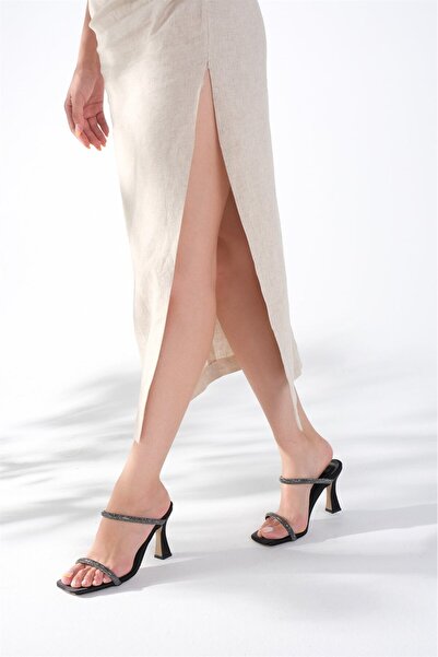 Hayati Arman Stoned Double Banded Women - Heels - Slippers - Ha - Archive - Product - -