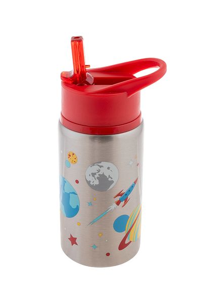Stephen Joseph Stainless Steel Water Bottle 530 Ml Space Age 3+