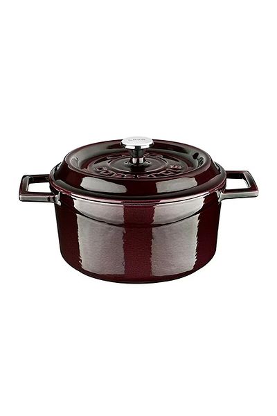 Lava Trendy Premium 28 cm Majolika Purple Deep Pot - Iron Cast Akyüzhome