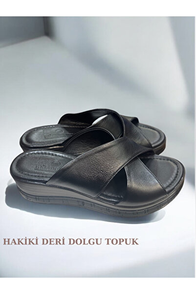 SHOUGO Натуральна шкіра, ортопедична підкладка, зручні щоденні капці