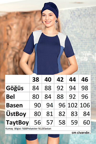 REMSA Κοντομάνικο ημικαλυμμένο μαγιό 1157-02 Navy Blue