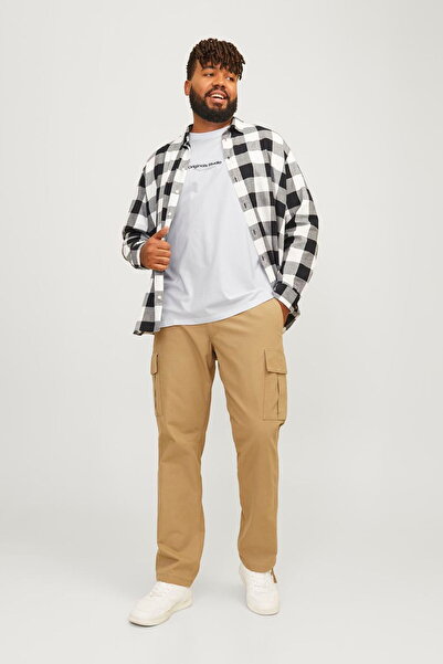 Jack & Jones Large Size Chest Logo Printed T-Shirt - Vesterbro