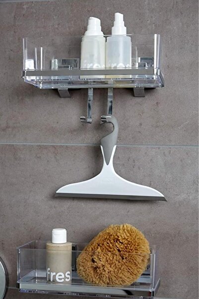 Saban Beyaz Küçük Çekçek Tezgah Üstü ve Cam Çekpası 22x17cm