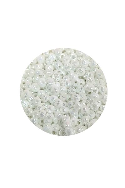 STUMBANNG Bulky Glass Sand Beads (8/0) 3 mm - 60 Grams - Bright White - Bnc194