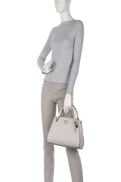 Guess Noelle Luxury Satchel Women's Ivory Handbag Hwbd7879070-Dvl