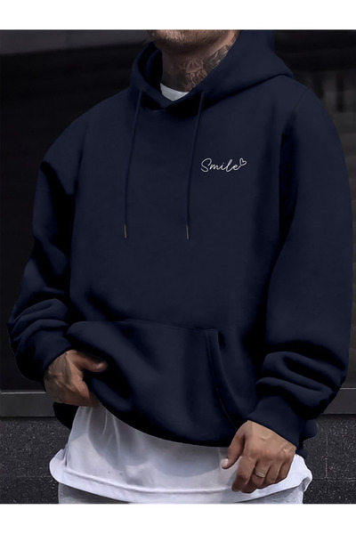 Lider Leather Hanorac imprimat cu glugă – Combinația confortului și eleganței "