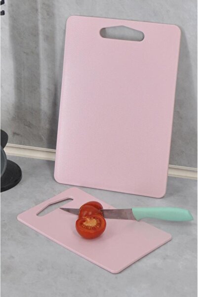 Saban لوح تقطيع بلاستيك 2 قطعة وردي