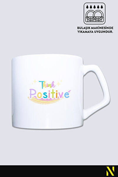 nilizma Think Positive Patterned Mug