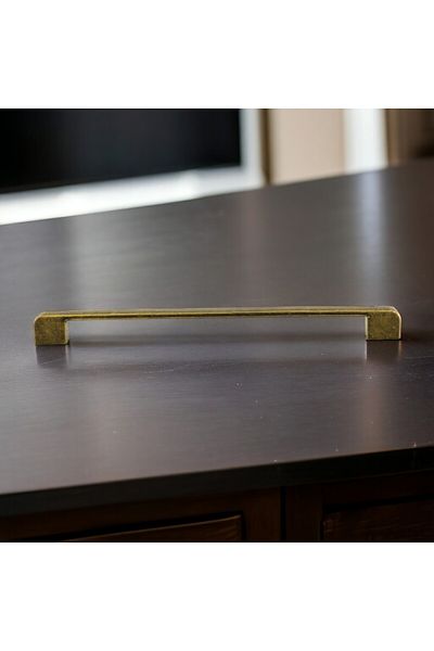 Badem10 Radus Mâner din metal galben antic 160 mm -16 cm Mobilier Bucătărie Sertar Dulap Mânere dulap Mâner