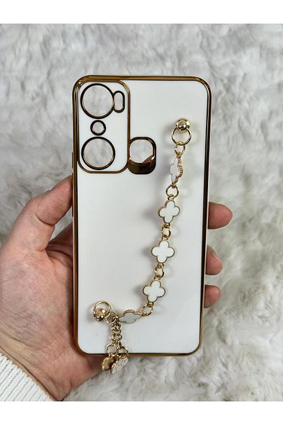 Vip Case INFINIX HOT 20i - حامل يدوي مقاوم للأوساخ وقابل للمسح وحماية الكاميرا اللامعة من السيليكون