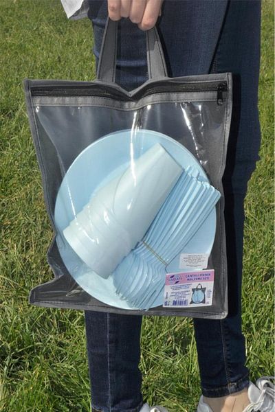 Saban Picnic Set with Bag Blue 30 Pieces