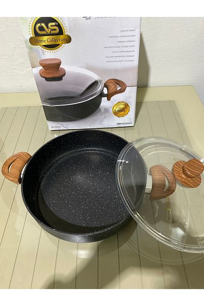 CVS وعاء جرانيت مسطح 28 سم