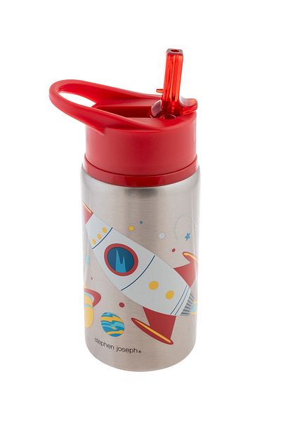 Stephen Joseph Stainless Steel Water Bottle 530 Ml Space Age 3+