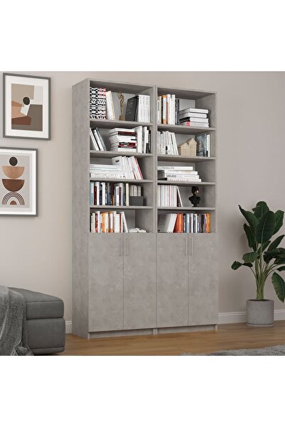 asratrend Asra Trend MDF Retro Taş Kapaklı Kitaplık–Ayarlanabilir Raf,Ev & Of...