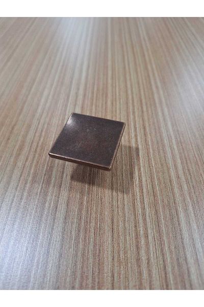 ARON (5 Pcs) Square Button (Antique Copper) Bedside Table Console Chiffonier Kitchen Cabinet Door Handle