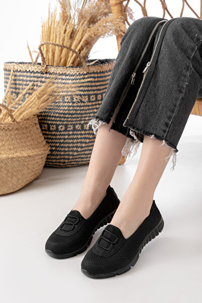 Merve İzmirli Balerini negri pentru femei - Pantofi sport confortabili, ușori...