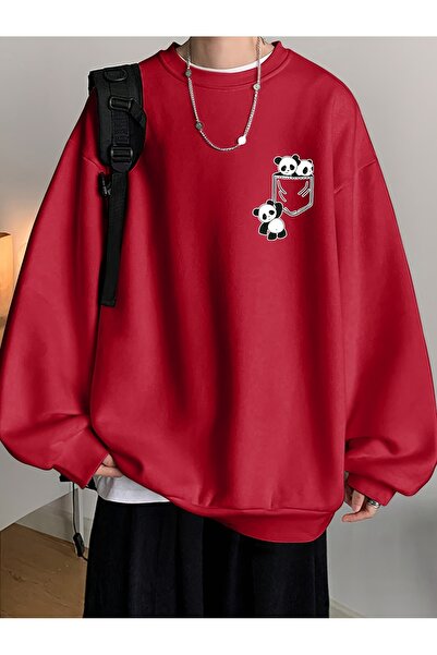 Lider Leather Hanorac imprimat cu guler rotund – Eleganță pentru exterior cu ...