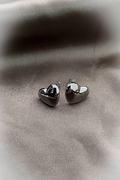 roshel Garantili Kararmaz Kalp Küpe Orta Boy