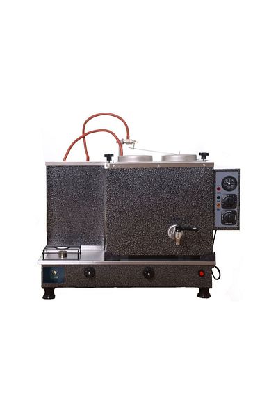 SAFİR Gray Tea Stove - 2 Painted, Natural Gas Ce Gazmer, Approved Gas Safety Lock System