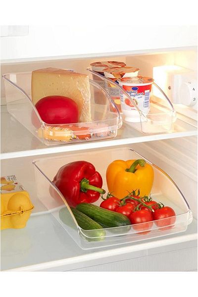Saban Refrigerator Organizer Transparent 3 Piece Set