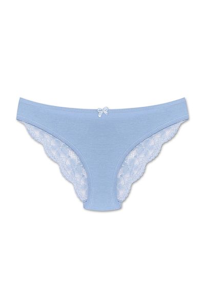 HNX 2 Pack Cotton Back Leg Lace Slip Women's Panties