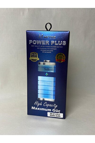 Netpa GÜÇLENDİRİLMİŞ IPHONE 13 PRO 3095 MAH BATARYA