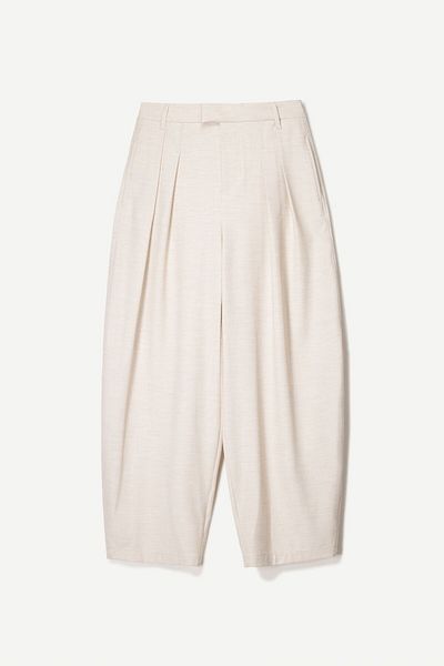 Bershka Tailored fit balloon trousers
