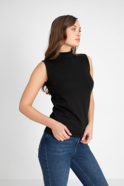 Orly More Kadın  Likralı Kolsuz Bluz Body