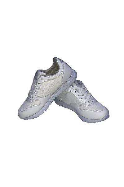 PARLEY Plain White Thin Sole Sneakers
