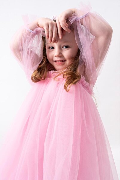 Magu Pink Tulle Girl's Dress – Special Occasion and Birthday Dress