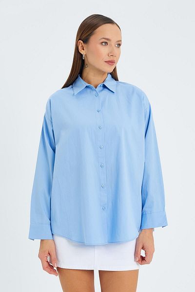 Mixray Cămașă de bază pentru femei model Baby Blue 4618 - cu halat pe spate