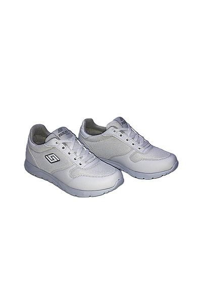 PARLEY Plain White Thin Sole Sneakers