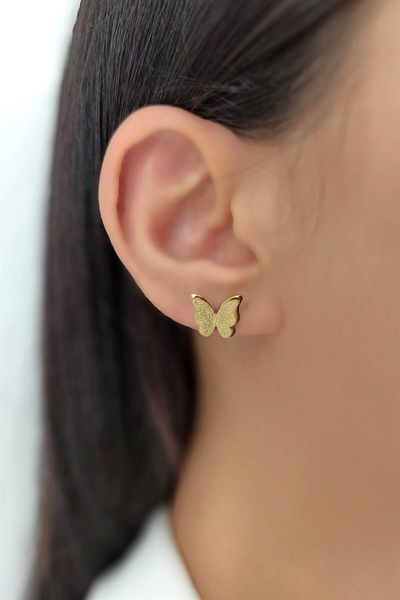 Çlk Accessories Cercei Fluture Argintiu Oțel Trküpe34523