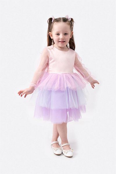 Magu Φόρεμα Princess Lilac and Pink Tulle – Φόρεμα για κορίτσια για ειδικές περιστάσεις και πάρτι