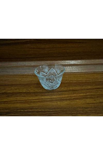 AR HOME 12 Pcs Handmade Glass Arabic Cawa Cup Set