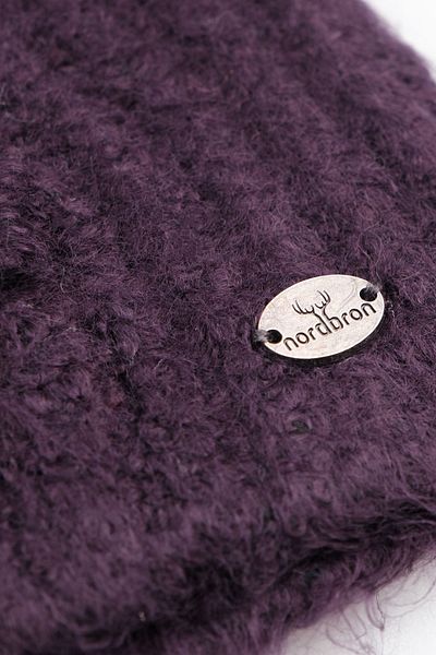 Nordbron Women's Dark Grape - Soft Headband with Logo Detail, Stretchy Clasp Tena