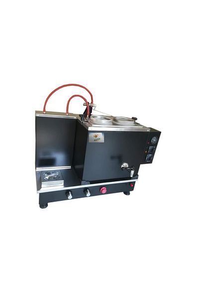 SAFİR ÇAY KAZANLARI Sapphire Black Tea Boiler - 2-Burner Electrostatic Painted, Tube Tea Machine