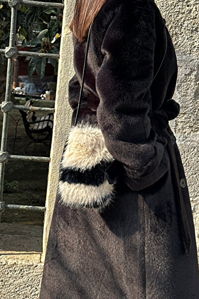 Mollycrush Minik Peluş Çanta Yandan Askılı Kürklü Kadın Çantası