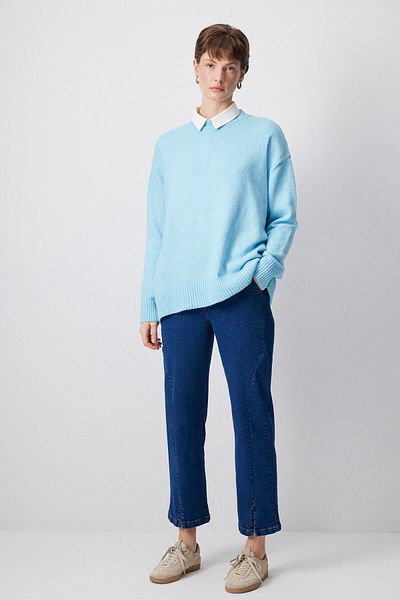Touché Privé CULOARE SOLIDĂ Pulover OVERSIZE