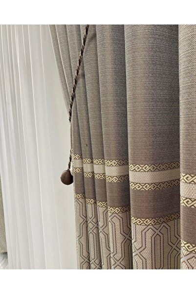 beatiful PERDELE DE PANE DE LACĂT MARO CREM CU O SINGURĂ FĂRĂ TUB -CU ACCESORIUL CA CADOU-