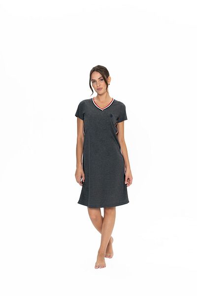U.S. Polo Assn. Women's Uspa Anthracite Melange Licensed Home & Nightwear