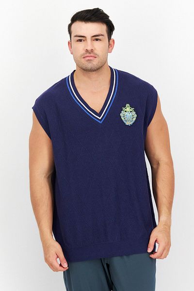 Fila Men Sportswear Fit Sleeveless Training Vest, Navy