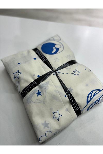 Pamuku Single Space Patterned Duvet Cover Set 1 Pillowcase