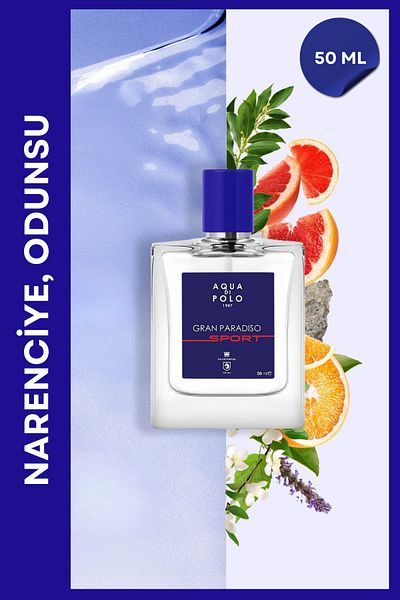 Aqua Di Polo 1987 Gran Paradiso Sport 50 ml Edp Herrenparfüm Apcn000507