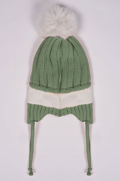 zepkids White Color Beret with Teddy Bear
