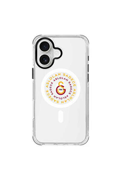 Galatasaray İphone 16 Uyumlu Magsafe Aslolan Telefon Kılıfı